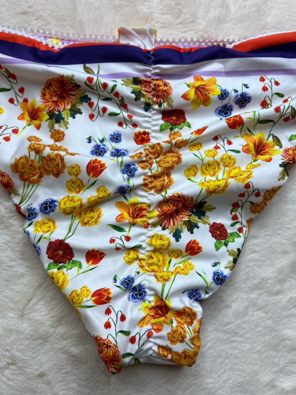 Agua Bendita Alegria Bouk Reversible Floral Bikini Bottoms XL NWT - Picture 6 of 10